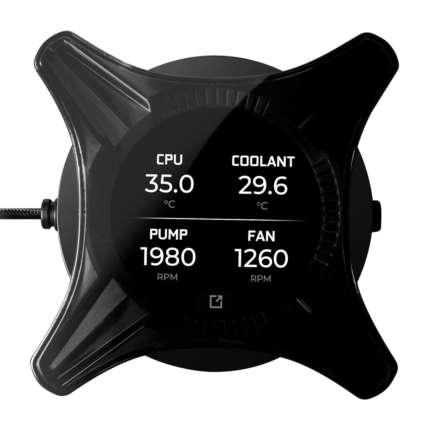 Clcx 280Mm All-In-One LCD CPU Liquid Cooler, 2X 140Mm PWM ARGB Fans, Intel, AMD, 5 YR Warranty, 400-HY-CX28-V1