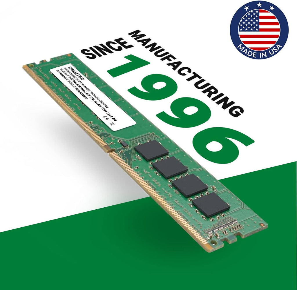 Simmtec RAM 32GB (2X16Gb) DDR4 3200Mhz DIMM PC4-25600 UDIMM Non-Ecc CL22 1.2V 288-Pin Desktop Computer RAM Memory Upgrade Kit