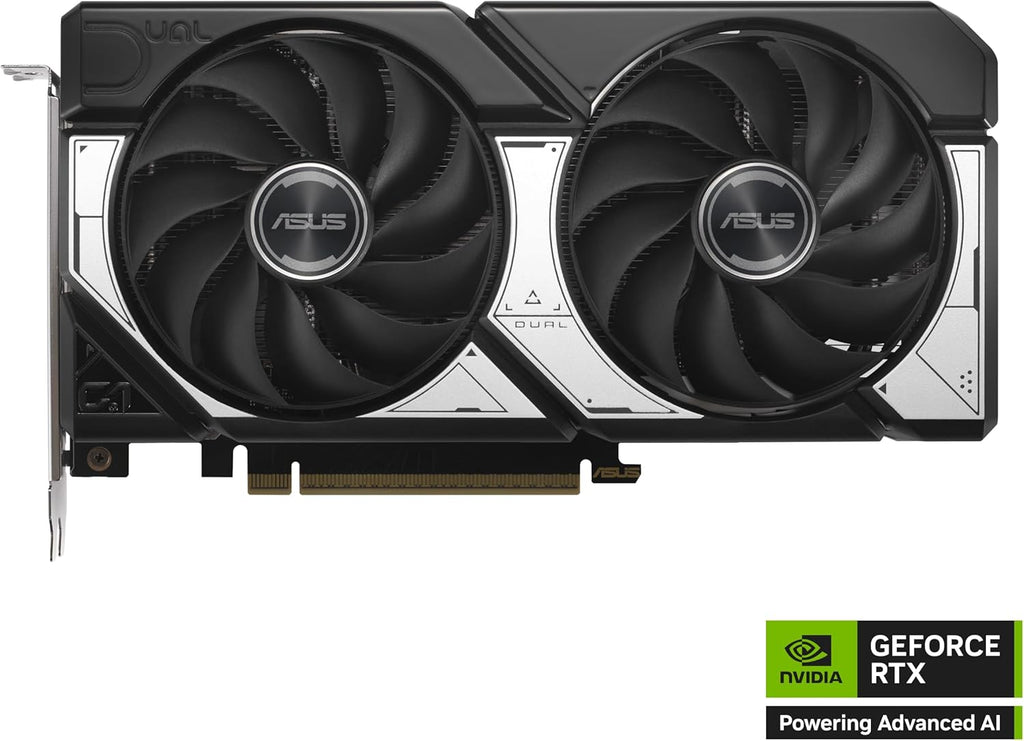 Dual Geforce RTX™ 5060 Ti 8GB GDDR7 OC Edition (Pcie 5.0, 8GB GDDR7, DLSS 4, HDMI 2.1B, Displayport 2.1B, 2.5-Slot Design, Axial-Tech Fan Design, 0Db Technology, and More)
