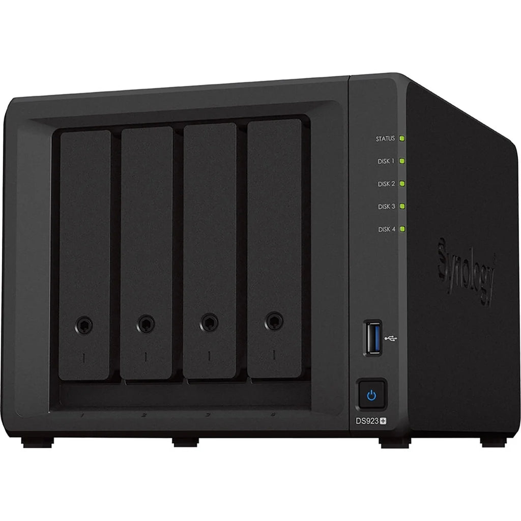 Diskstation DS923+ 4-Bay NAS Enclosure, AMD Ryzen R1600 CPU, Diskless