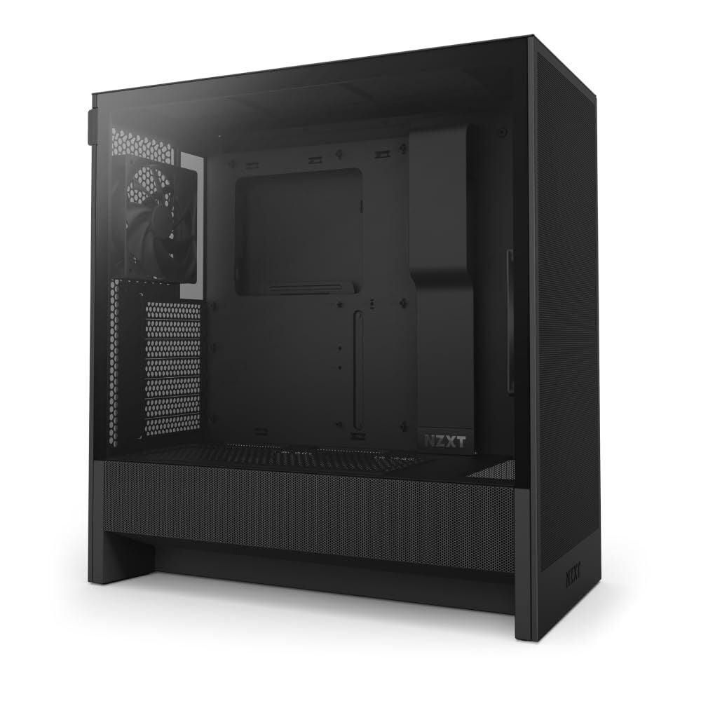 H5 Flow 2024 Black Mid Tower Case with Exceptional Airflow and GPU Cooling