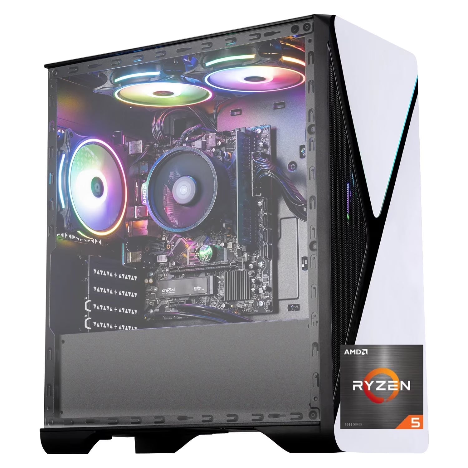Gaming PC Desktop, AMD Ryzen 7 5700G 3.8 Ghz, Radeon Vega 8 Graphics, 1TB, 16GB RAM, Windows 11 Home
