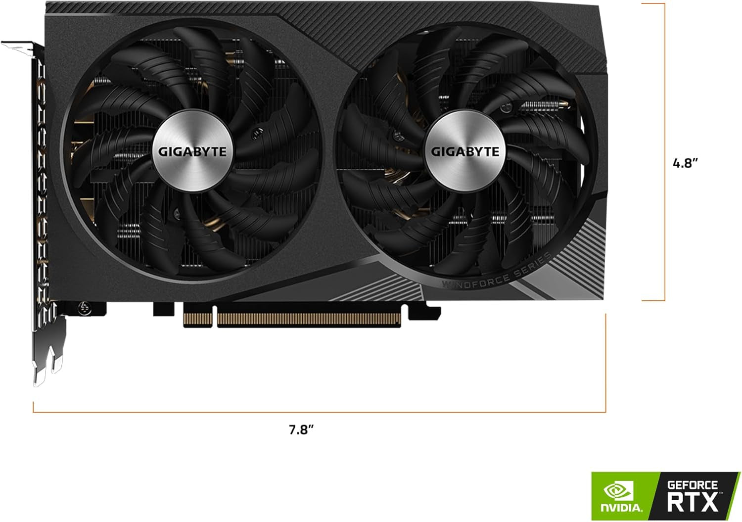 Geforce RTX 3060 Gaming OC 8G (Rev. 2.0) Graphics Card, 2X WINDFORCE Fans, 8GB 128-Bit GDDR6,  Video Card