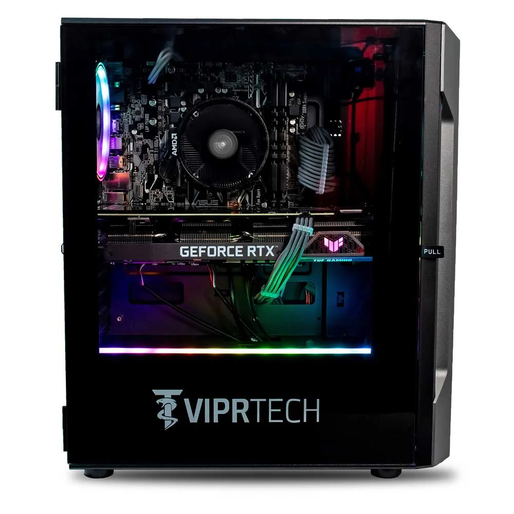 Rebel 4.0 Gaming PC - AMD Ryzen 7 (4.1Ghz), RTX 4060 Ti 8G, 16G DDR4, 1T SSD, Desktop Black