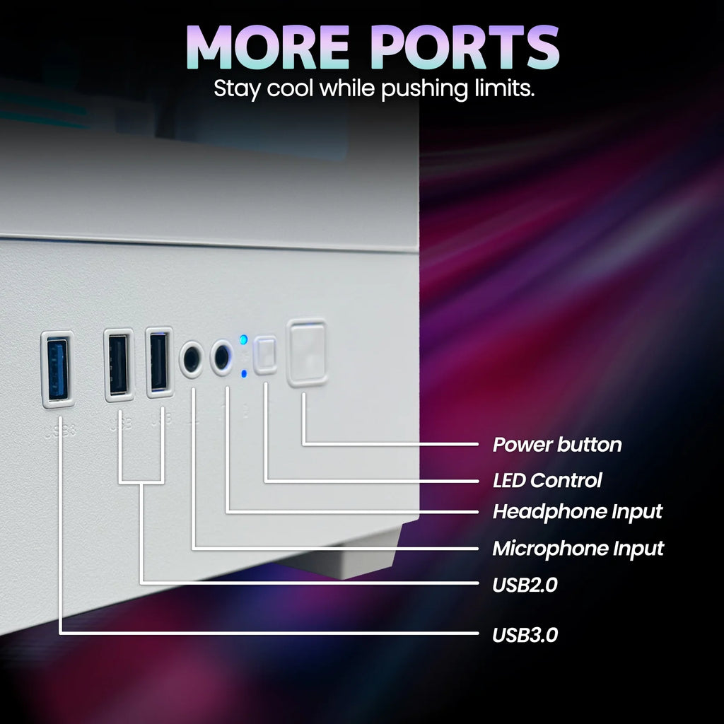 Gaming PC Desktop, AMD Ryzen 7 5700G 3.8 Ghz, Radeon Vega 8 Graphics, 1TB, 16GB RAM, Windows 11 Home