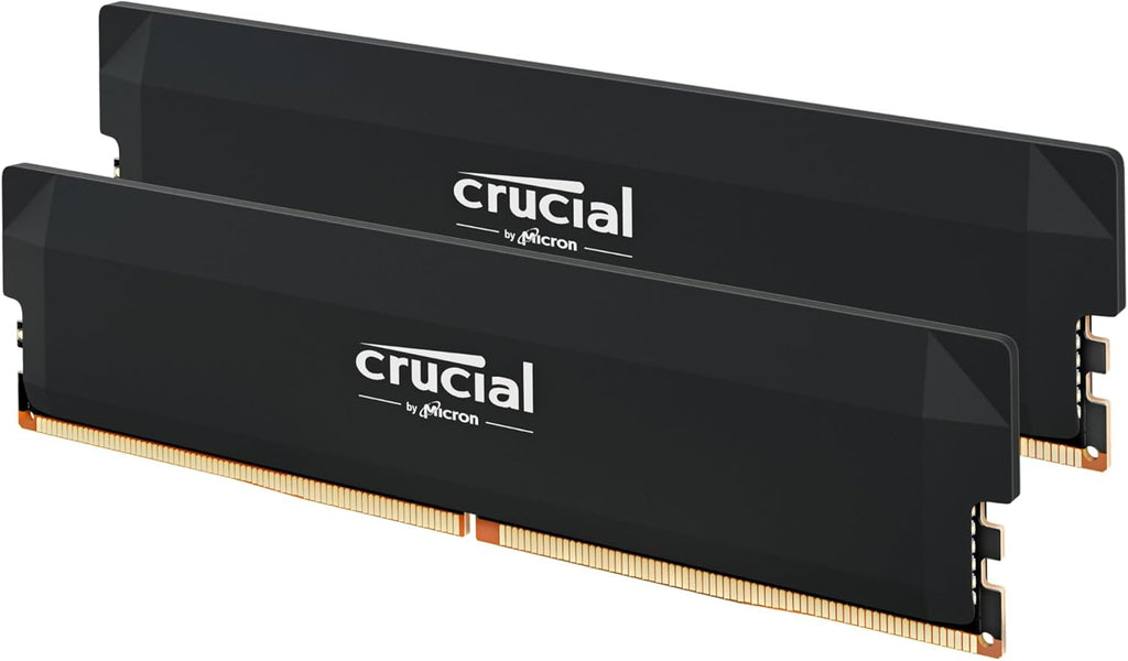 Crucial Pro 32GB (2X16Gb) DDR5 6000Mhz CL36 Desktop Gaming RAM XMP EXPO Black